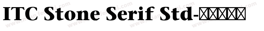ITC Stone Serif Std字体转换